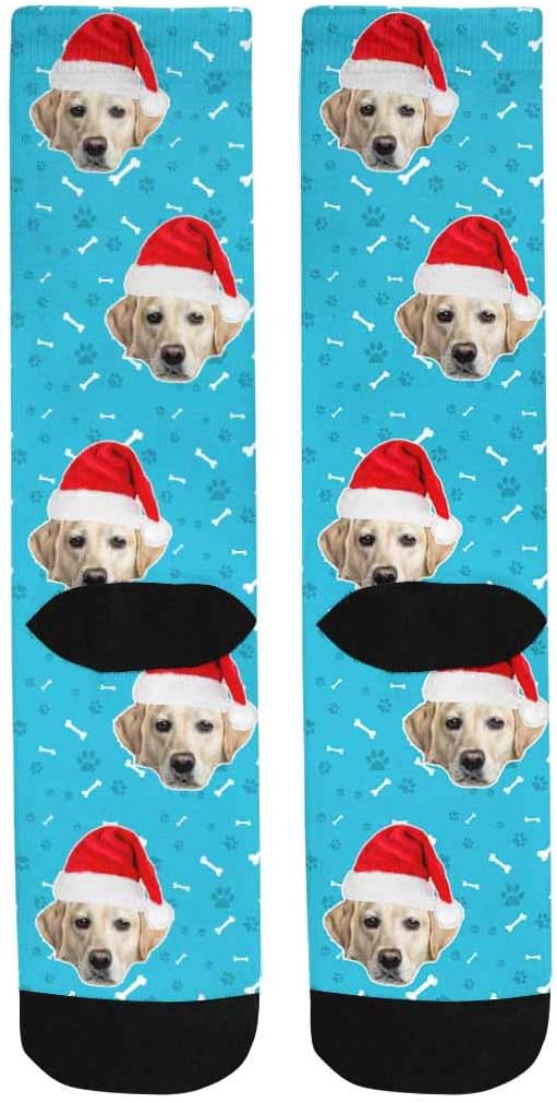 Custom Face Socks, Personalized Dog Lover Pet Photo Picture on Socks Unisex - Image 4