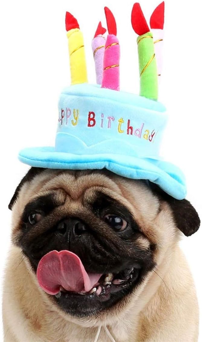 Cute Adorable Dog Cat Birthday Cake Hat Pet Cap Headwear Hat - Image 2