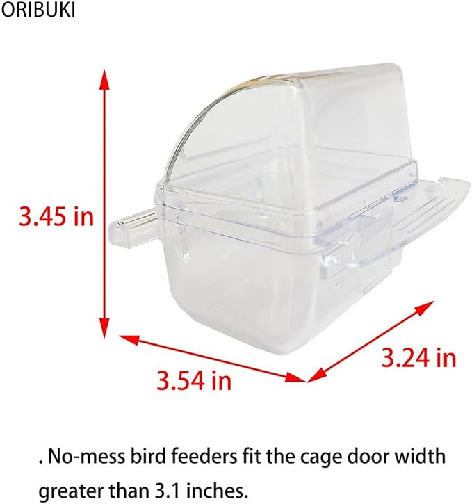 4 Pack Bird Feeders for Cage No Mess Parakeet Food Bowl - Image 4