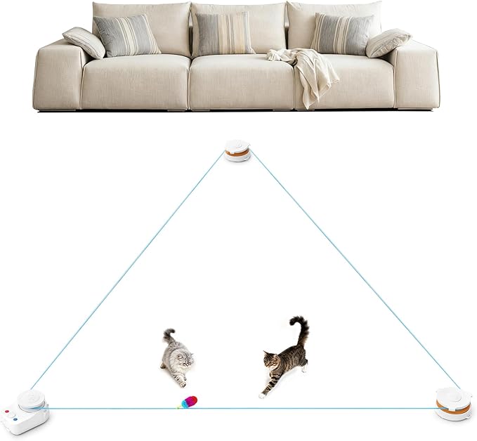 Interactive Cat Toy for Indoor Cats – Automatic Moving & Enrichment Toy for by Unknown