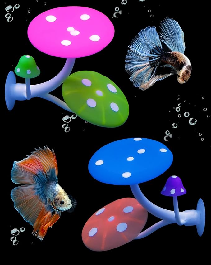Uniclife Betta Mushroom Hammock Soft Aquarium Rest Bed Fish Breeding Playing Pad by UnicLife
