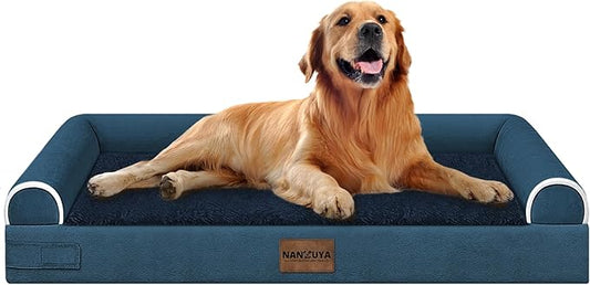 Large Dog Bed Orthopedic Washable: Beds Bolster XL Bed Big XLarge Dogs Memory by Nanuya