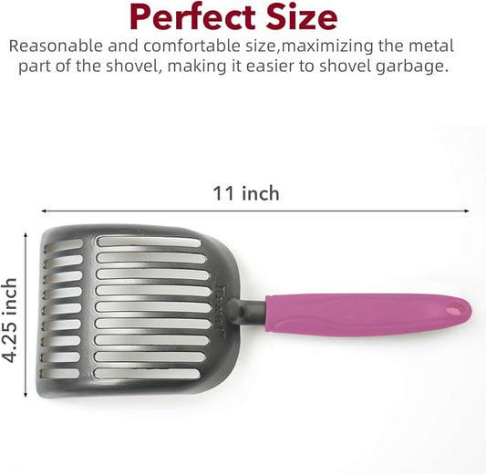 Cat Litter Scoop, Kitty Metal Scooper, Aluminum Alloy Sifter, Kitten Pooper - Image 2