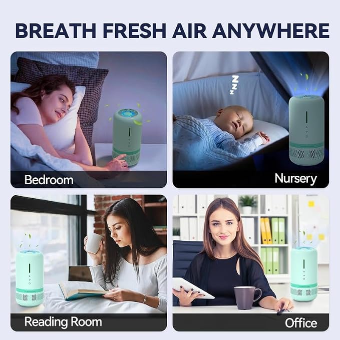Air Purifiers for Home, HEPA Small Air Purifier for Room up to 960ft², Air - Image 6