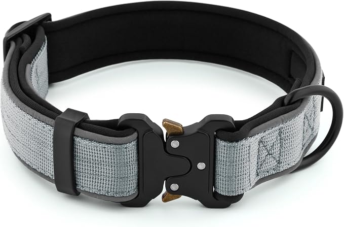 Plutus Pet Tactical Dog Collar, Reflective, Adjustable Heavy Duty Dog Collar - Image 2