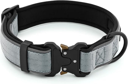 Plutus Pet Tactical Dog Collar, Reflective, Adjustable Heavy Duty Dog Collar - Image 2