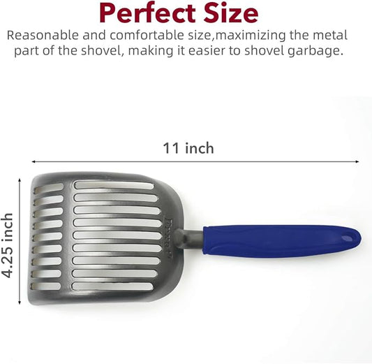 Cat Litter Scoop, Kitty Metal Scooper, Aluminum Alloy Sifter, Kitten Pooper - Image 2