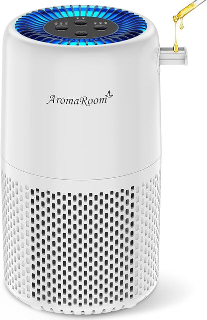 Air Purifier for Home Bedroom, AromaRoom H13 HEPA Air Filter For Smoke Pollen by AromaRoom