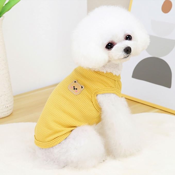 Cotton Dog Shirt Summer Lightweight Pet T-Shirts Soft Breathable Stretchy Cats - Image 5