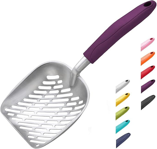 WePet Cat Litter Scoop, Aluminum Alloy Sifter, Kitty Metal Scooper, Deep Shovel by WePet