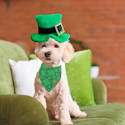 PTDECOR St. Patrick's Day Dog Bandana, Reversible Dog Scarf - Image 3