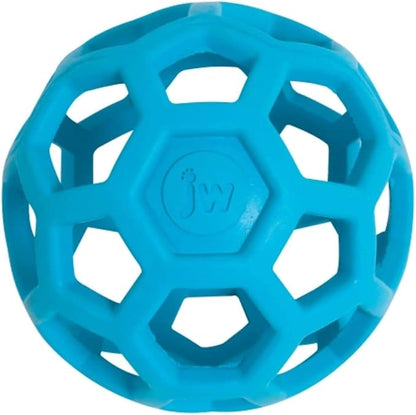 JW Pet Hol-ee Roller Dog Toy Puzzle Ball, Natural Rubber, Colors May Vary by JWPet