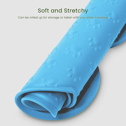 Dog Food Mat Anti-Slip Silicone Dog Bowl Mat Thicker Pet Placemat Waterproof - Image 7