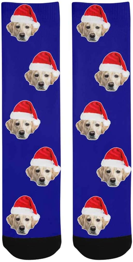 Custom Face Socks, Personalized Dog Lover Pet Photo Picture on Socks Unisex - Image 3