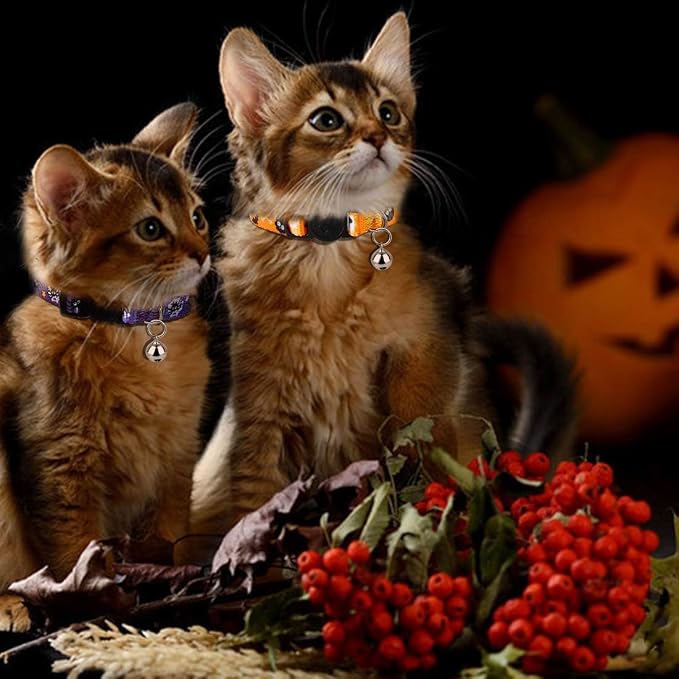 azuza 4 Pack Halloween Kitten Collars Breakaway - Image 2
