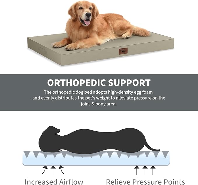 Outdoor Extra Large Dog Bed, Jumbo Waterproof Dog Bed - Image 2