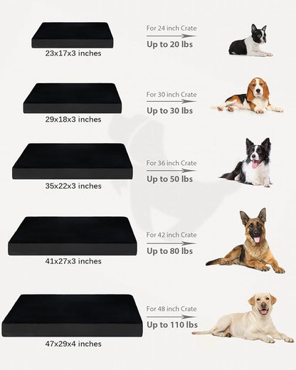 KSIIA Orthopedic Dog Bed Crate Waterproof Pet Mats - Image 6