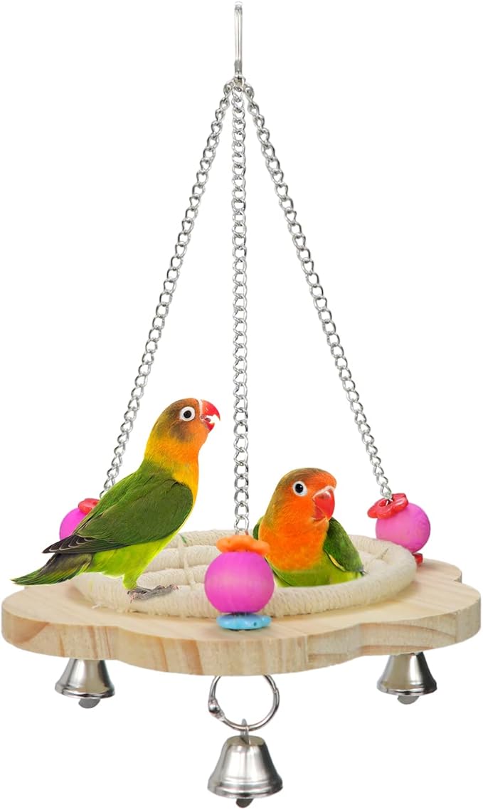Wontee Bird Nest Parrot Breeding Nest Bed Bird Hanging Swing by Wontee
