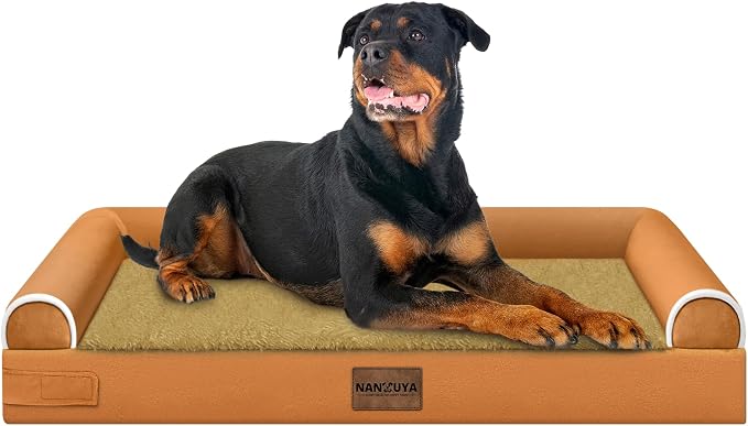 Large Dog Bed Orthopedic Washable: Beds Bolster XXL Bed Big XLarge Dogs Egg by Nanuya