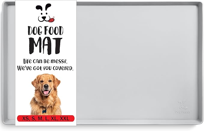 DogBuddy Dog Food Mat – Waterproof Dog Bowl Mat by DogBuddy