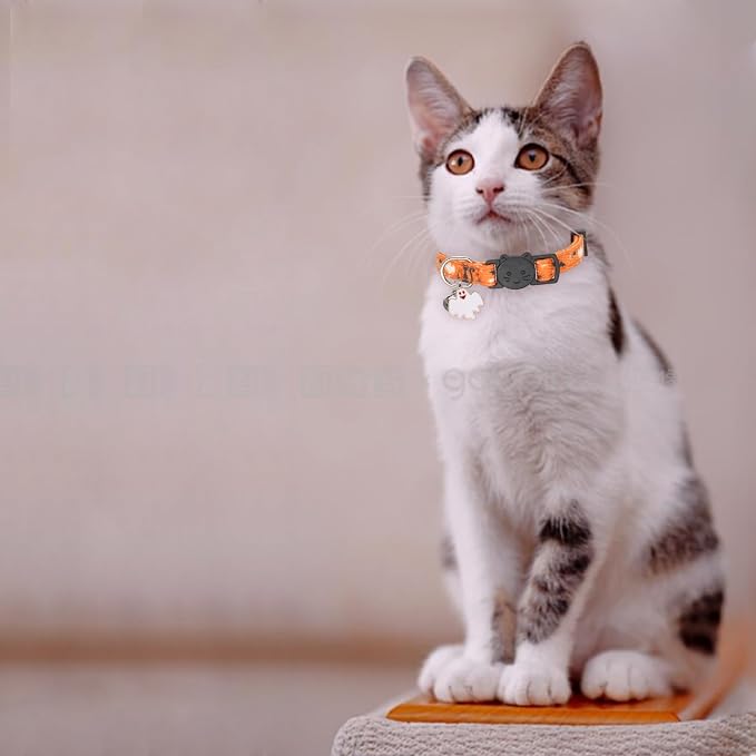 Halloween Cat Collar, Cotton 2 Pack Cat Collar - Image 7