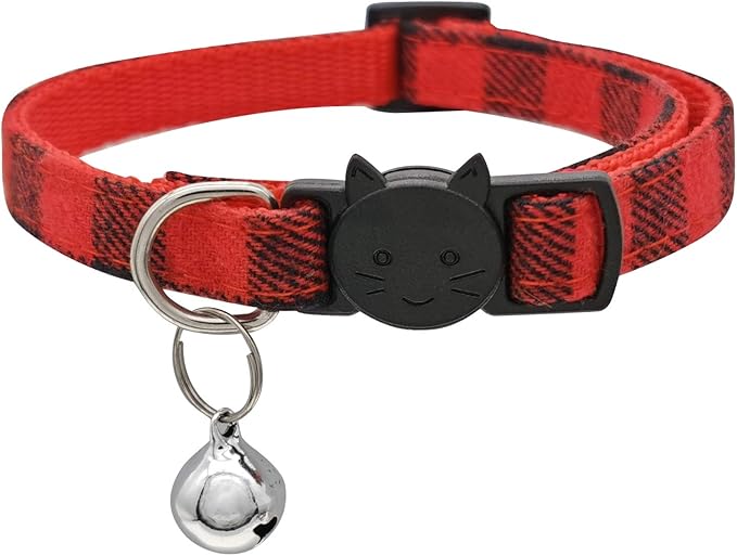 MJIYA Stylish Plaid Cat Collars by MJIYA