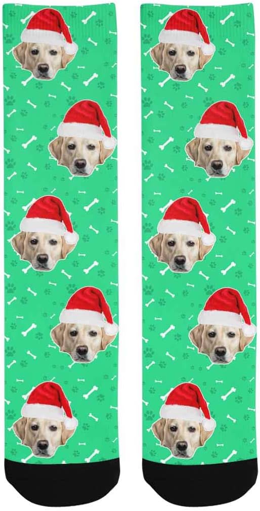 Custom Face Socks, Personalized Dog Lover Pet Photo Picture on Socks Unisex - Image 3