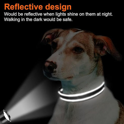Joytale Reflective Dog Collar, Soft Neoprene Padded, Metal D-Ring, Nylon Pet - Image 5