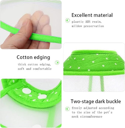 Pet Cone Recovery Dog Cone Adjustable Dog Collar Clear Padded Collar - Image 4