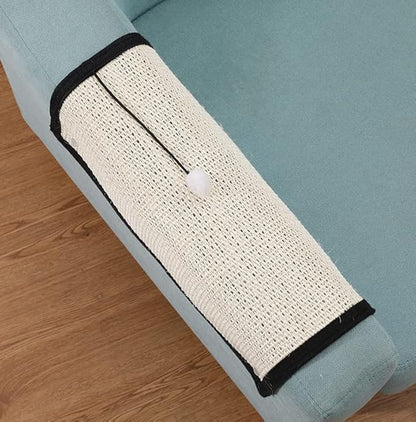 HAOZAIKEJI Cat Scratcher Mat Sofa Protector Natural Sisal Cat Scratching Mat - Image 2
