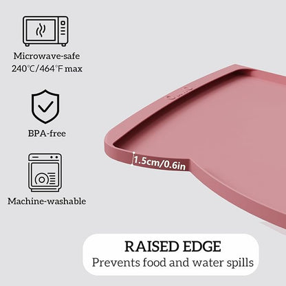 OHMO Dog Food Mat w/Residue Collection Pocket Silicone Pet Feeding Mat - Image 4