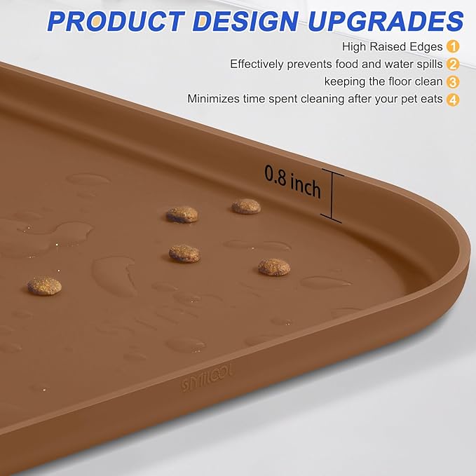 Silicone Pet Feeding Mat with Raised Edge - Image 4
