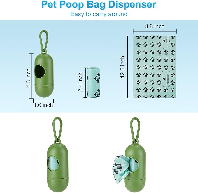 Cat Litter Scooper with Holder, Cat Litter Shovel with Waste Can and Refill 135 - Image 4