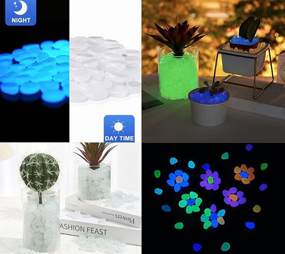 Glow in The Dark Stones 1000 Pcs Glow Pebbles Aquarium Rocks - Image 4