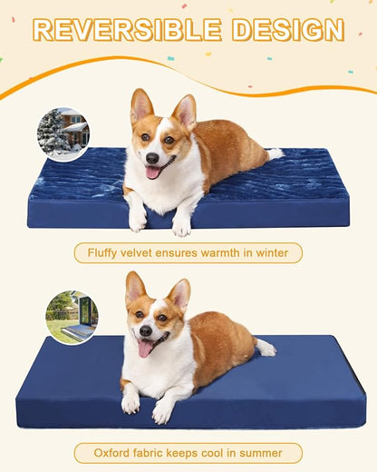 KSIIA Orthopedic Dog Crate Bed Waterproof Dog beds - Image 4