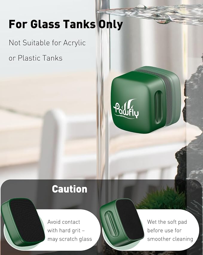 Pawfly Aquarium Magnet Glass Cleaner, Magnetic Fish Tank Cleaner, 1.5" Mini - Image 7