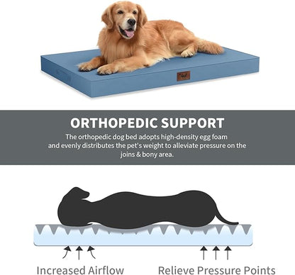 Outdoor Dog Bed for Small Dogs, Waterproof Dog Crate Bed for Medium Dogs Cats - Image 2
