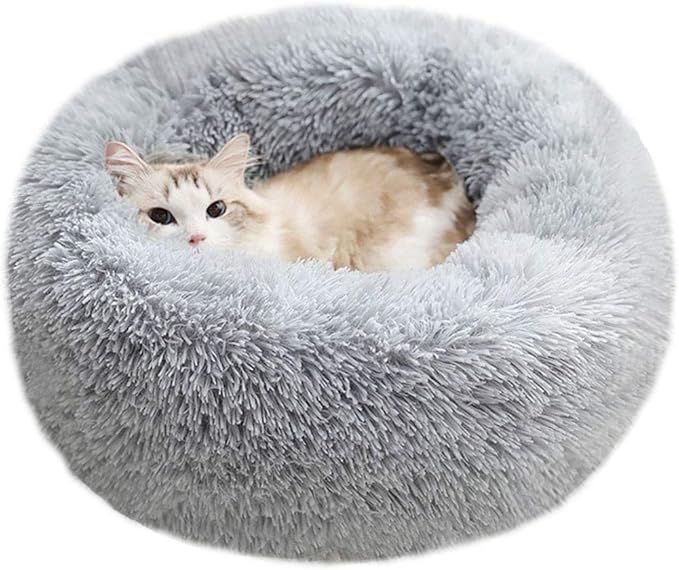 BODISEINT Modern Soft Plush Round Pet Bed by BODISEINT