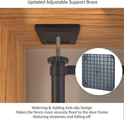 unipaws 86" High Extra Tall Cat Gate, Auto Closing and No Drilling Safety Gate - Image 3
