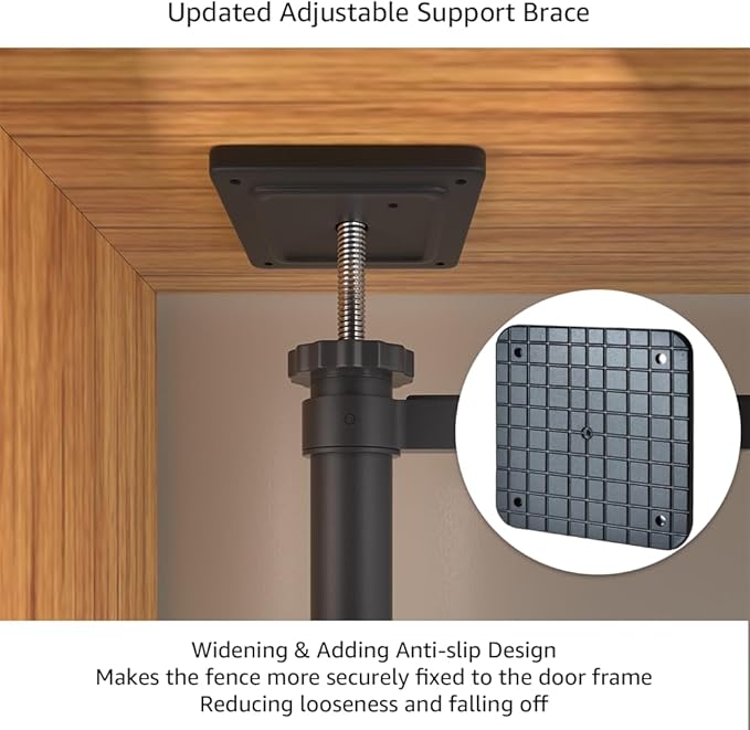 unipaws 86" High Extra Tall Cat Gate, Auto Closing and No Drilling Safety Gate - Image 3