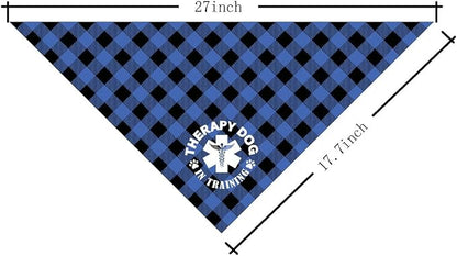 Dog Bandana, Therapy Dog Please Pet Me with, Dogs Scarf Classical Printing - Image 2