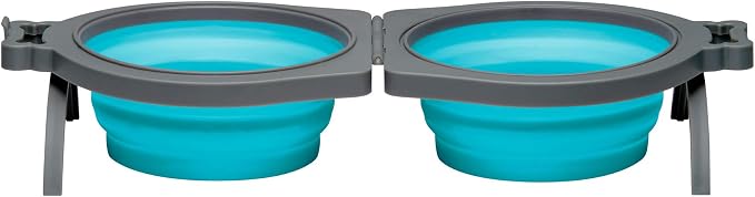 Loving Pets 73807992: Travel Double Diner Dog Bowl by Loving+Pets