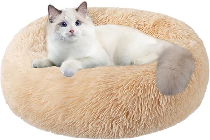Nisrada Cat Beds for Indoor Cats, 24 Inch Dog Bed for Small Melium Large Dogs by Nisrada