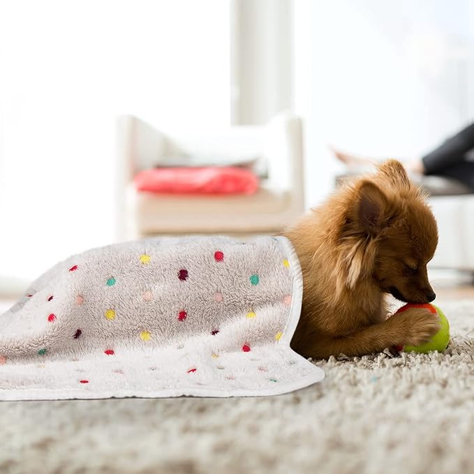 Dono 1 Pack 3 Dog Blankets, Soft Fluffy Fleece Pet Blanket Warm Sleep Mat Paw - Image 7