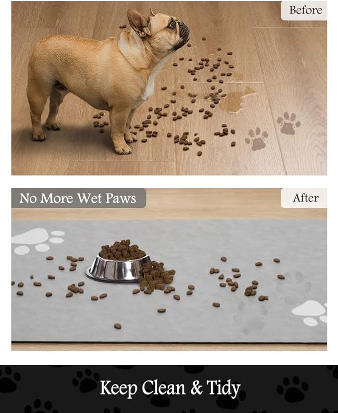 Pet Feeding Mat-Absorbent Dog Mat - Image 3