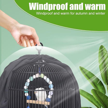 DONGKER Bird Parrot Cage Cover, Polyester Rain-Proof Blackout Birdcage Shade - Image 5