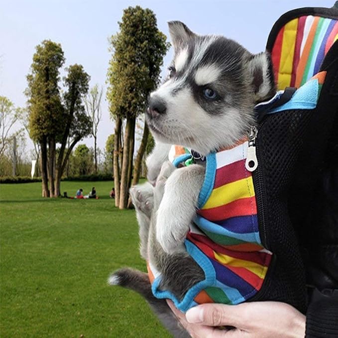 Dog Carrier Legs Out Front Pet Carrier Backpack Adjustable Puppy Cat Small Bag - Image 2