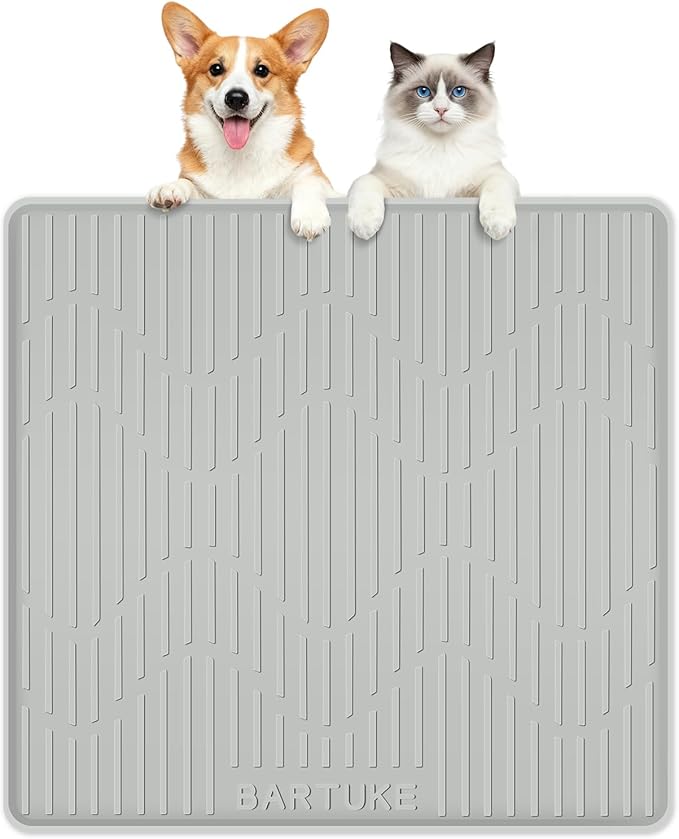 Silicone Cat & Dog Food Mat, Pet Placemat by Bartuke