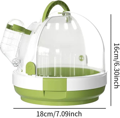 Parrot Travel Cage, Small Animal Carry Case, Breathable Hamster Carrier Cage - Image 2
