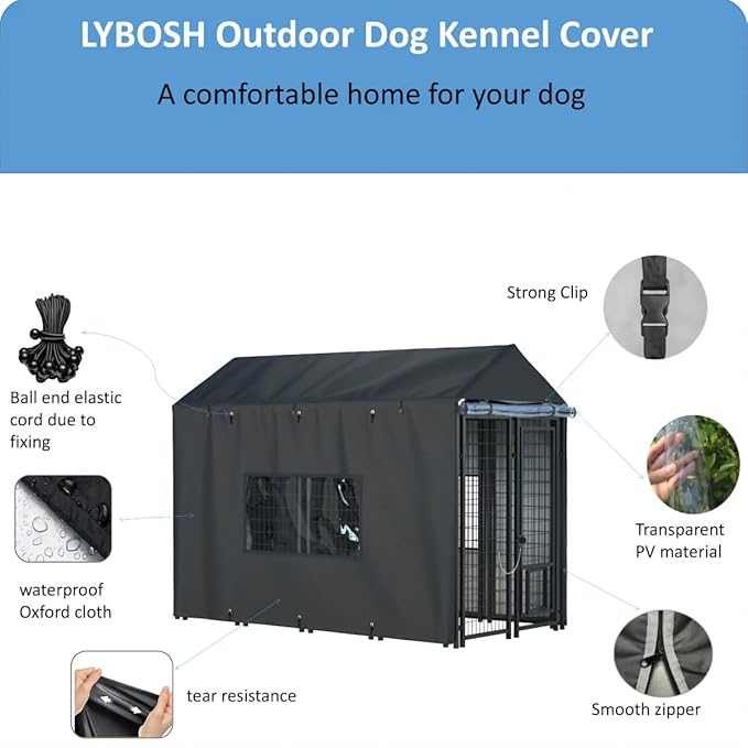 Outdoor Dog Kennel Cover - Image 3
